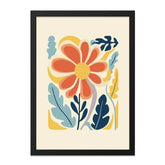 Abstract Flower Wall Art, Botanical Print, Colorful Floral Art, Modern Home Decor, Plant Art Print, Living Room Wall Decor - Tawshia